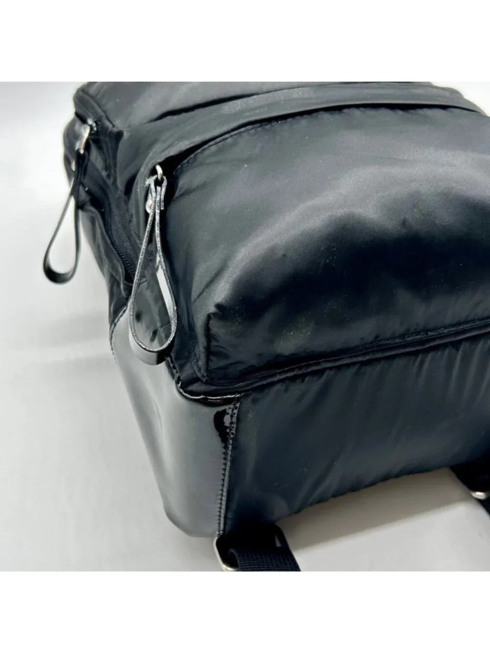 Furla Black Nylon Mini Backpack